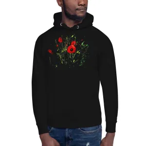 Field of Red Poppy Flowers Unisex Hoodie