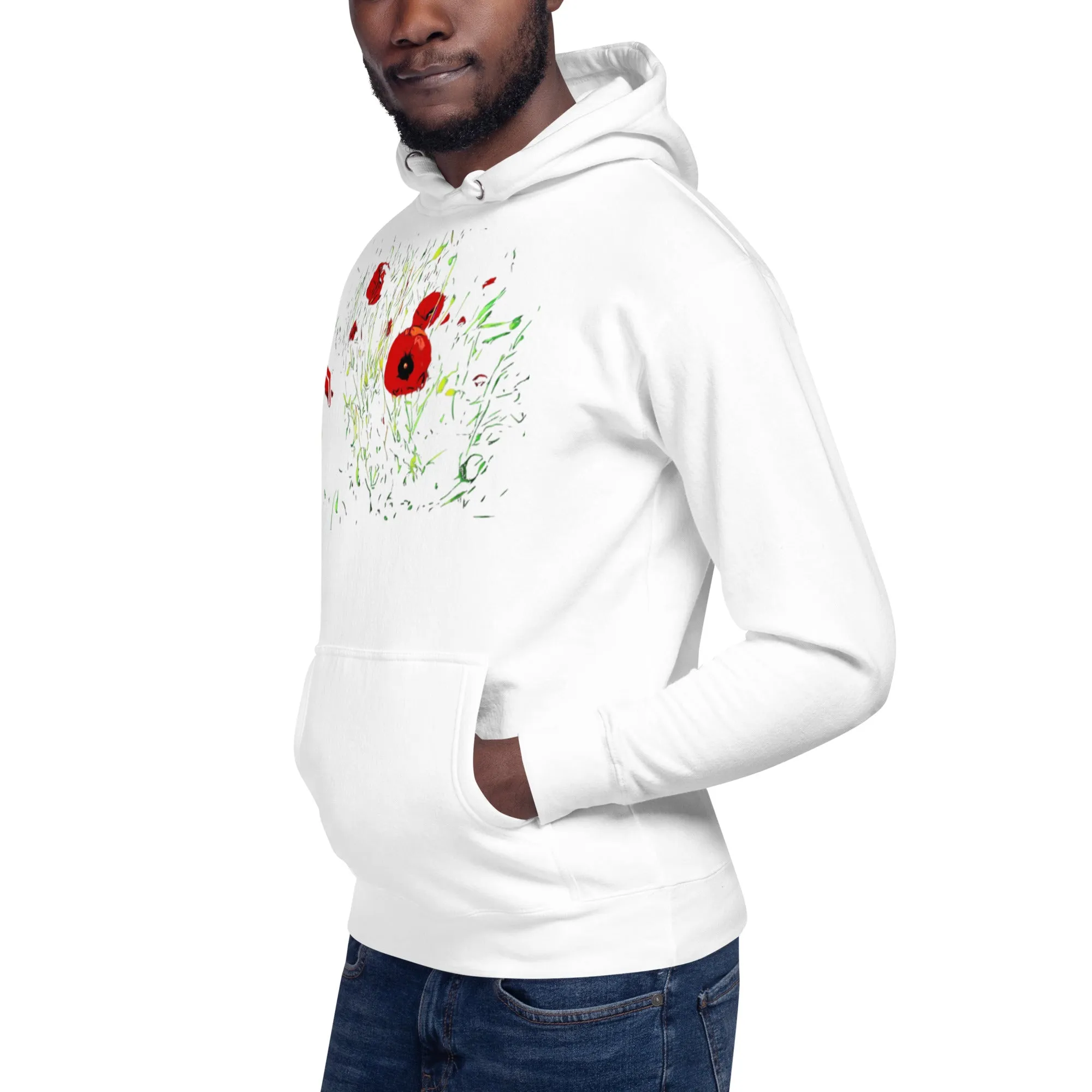 Field of Red Poppy Flowers Unisex Hoodie