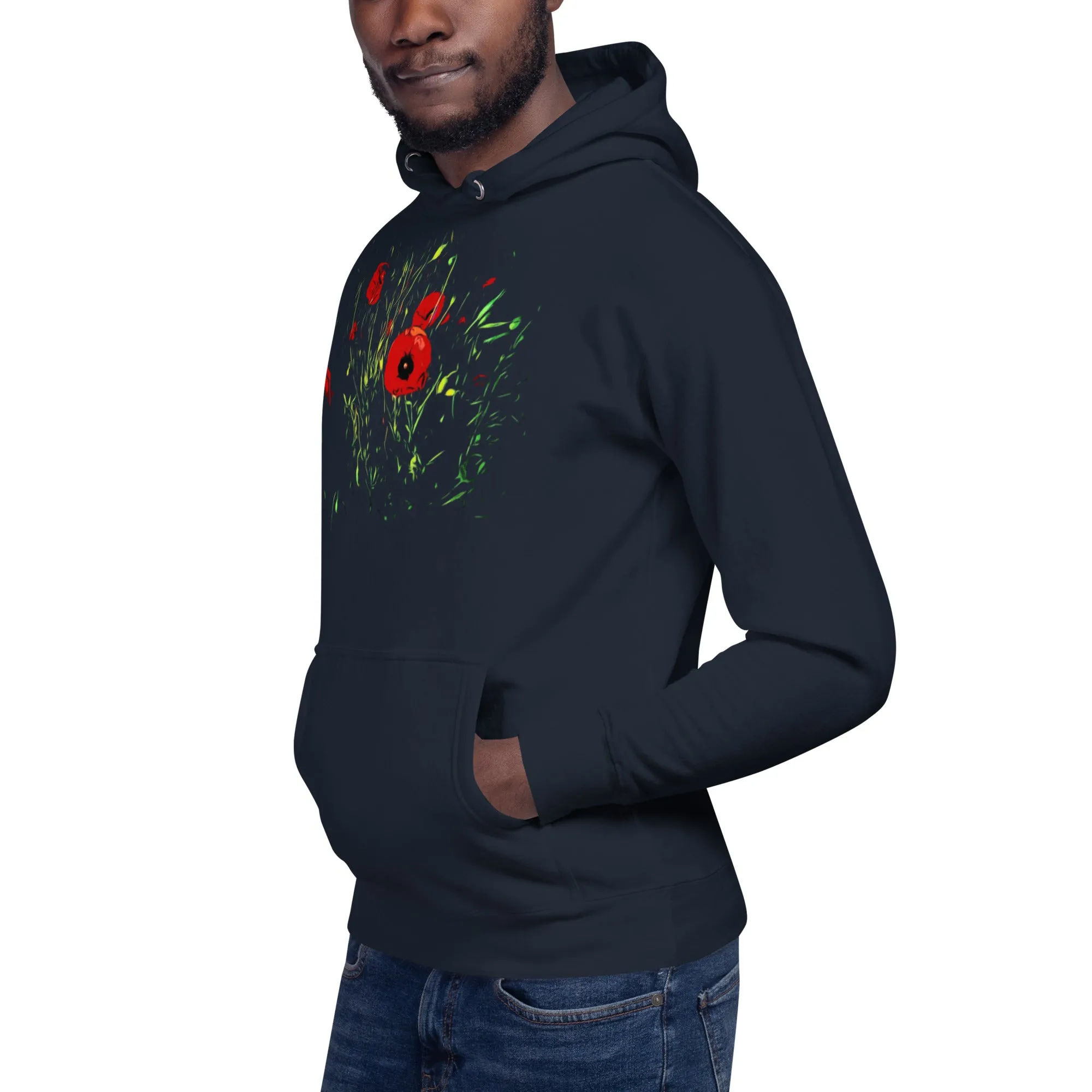 Field of Red Poppy Flowers Unisex Hoodie