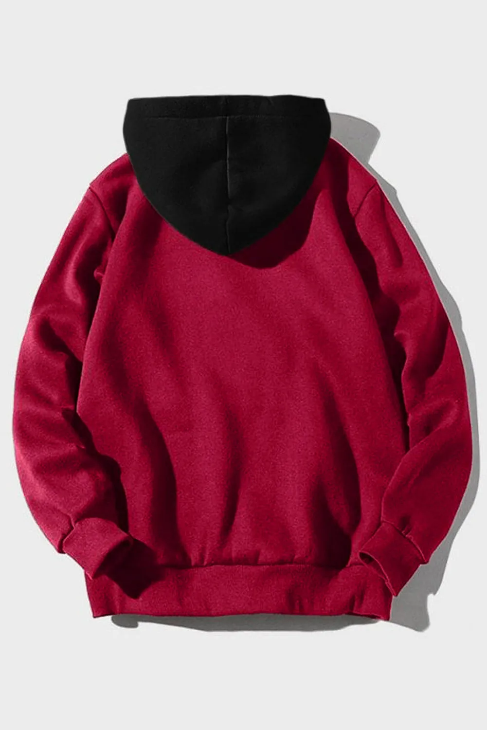 Fiery Red Southwestern Aztec Tribal Print Men Hoodie