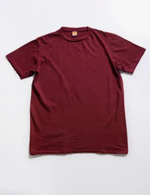 FINAL SALE: Crewneck T-Shirt in Burgundy