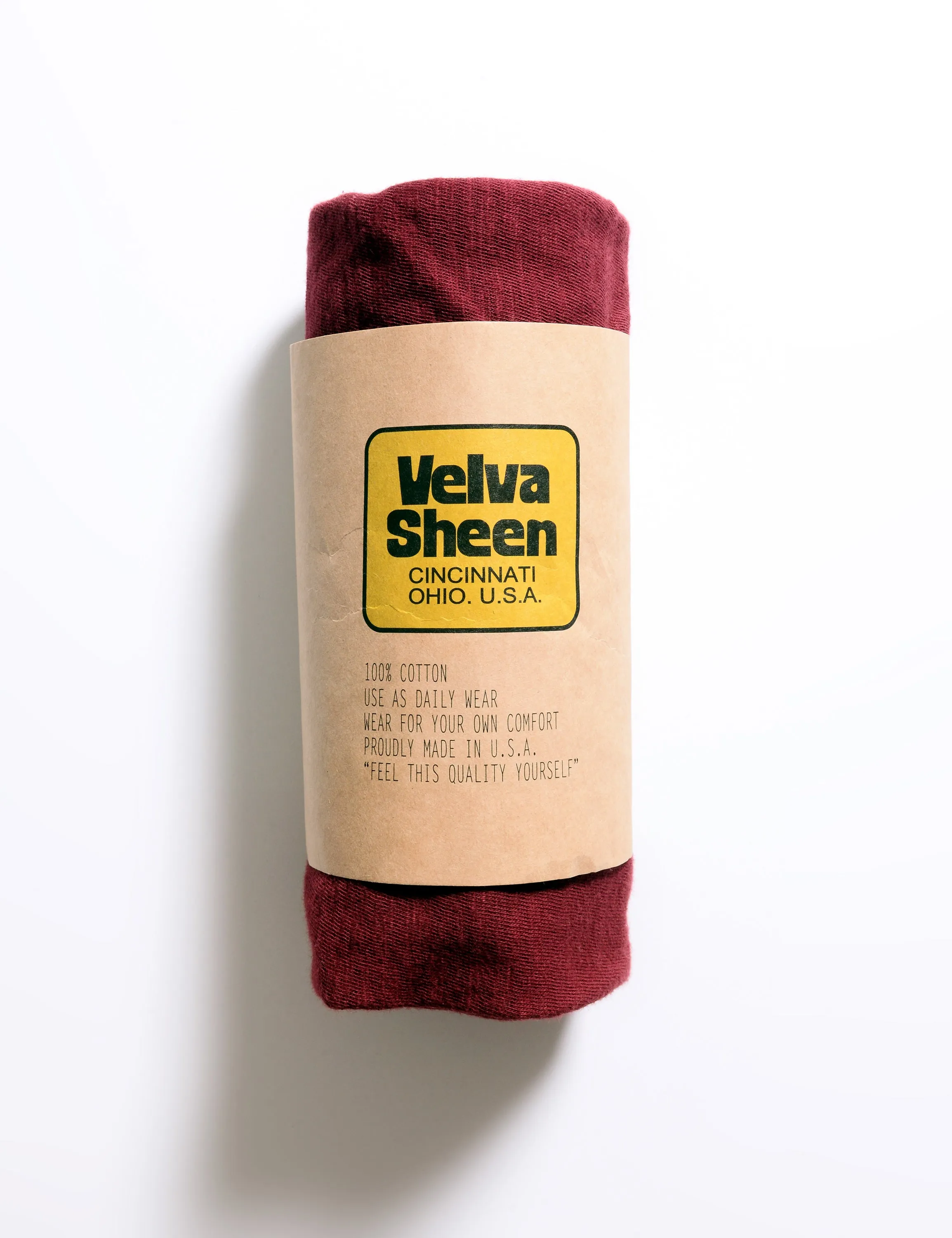 FINAL SALE: Crewneck T-Shirt in Burgundy