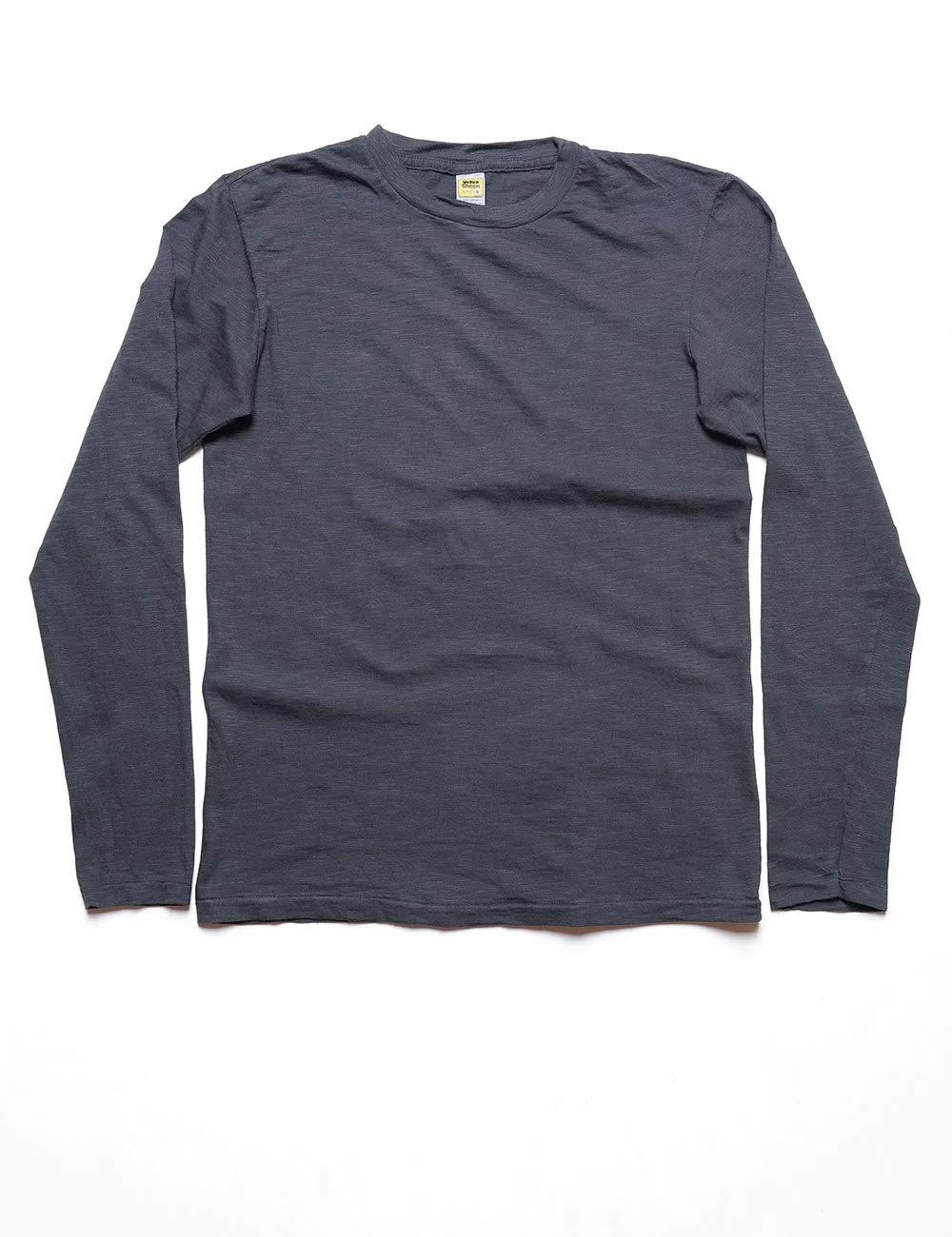 FINAL SALE: Long Sleeve Crewneck T-Shirt in Washed Black