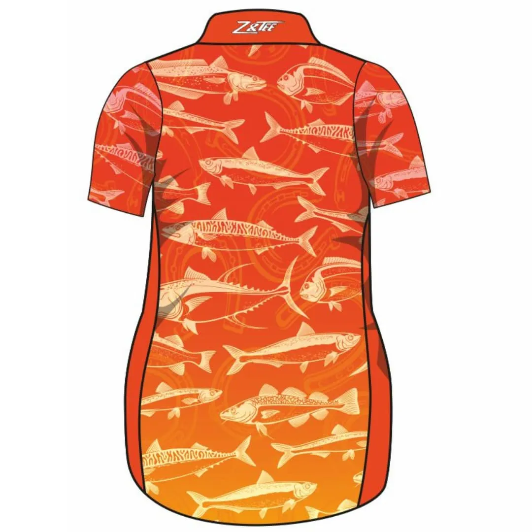 Fishing | Lucky Pattern Orange Lifestyle Fishing Dress ★Pre-Order★