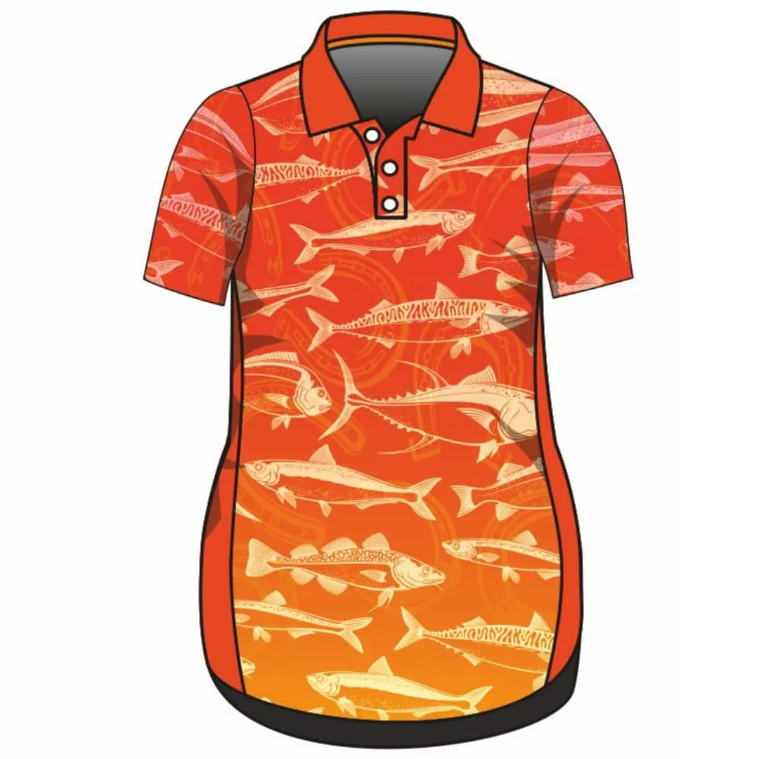 Fishing | Lucky Pattern Orange Lifestyle Fishing Dress ★Pre-Order★