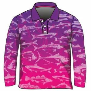 Fishing | Lucky Pattern Purple Pink Fishing Shirt ★Pre-Order★