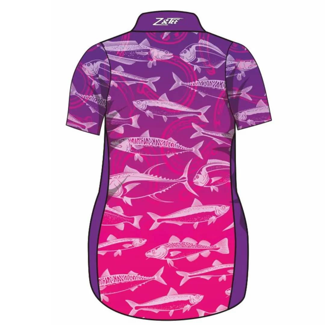 Fishing | Lucky Pattern Purple Pink Lifestyle Fishing Dress ★Pre-Order★