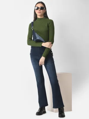 Fitted Green Sweater