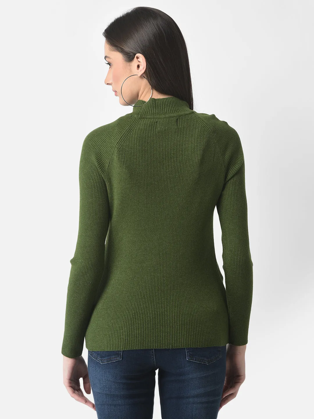 Fitted Green Sweater