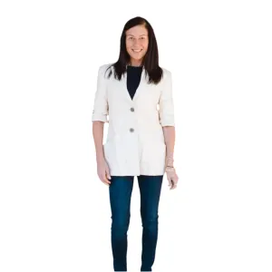 Fitted Leather Blazer