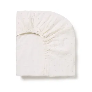 Fitted Sheet - Taupe Rosebud