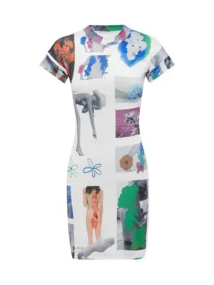Floral Mimicry Mini Dress