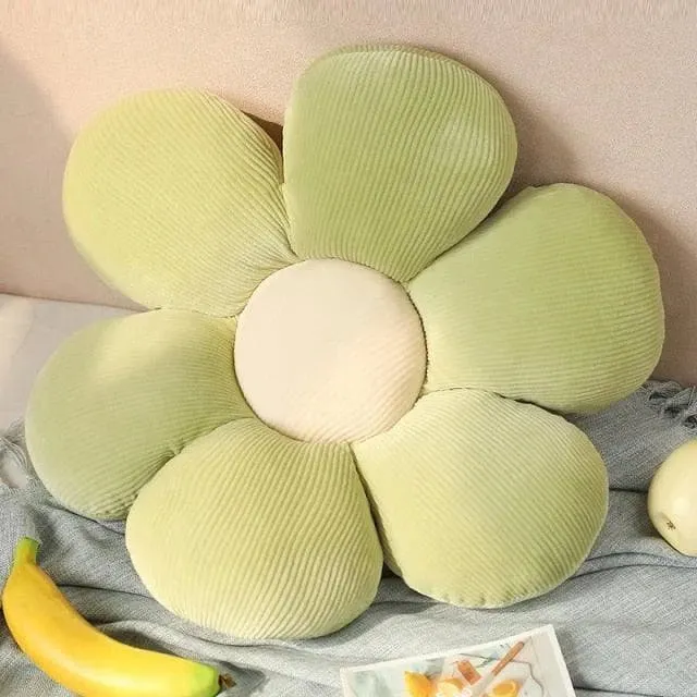 Flower Plush Throw Pillow Seating
