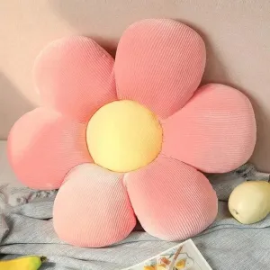 Flower Plush Throw Pillow Seating