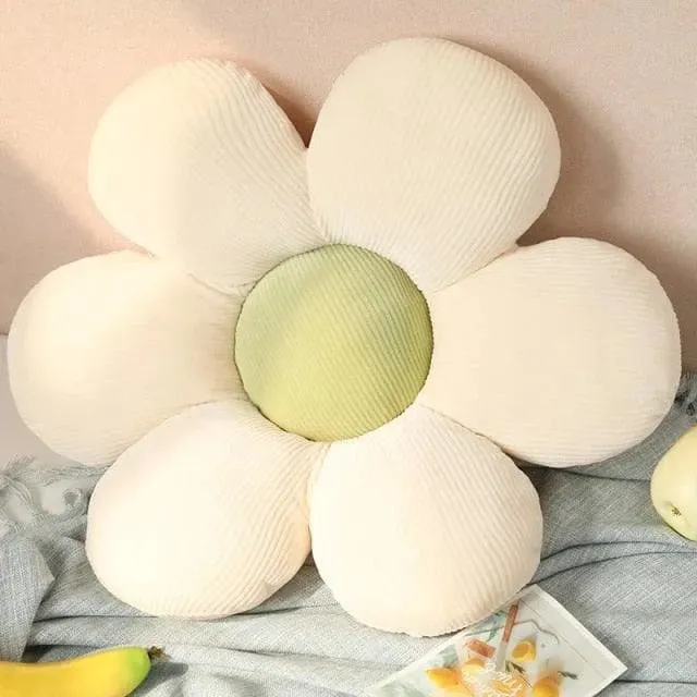 Flower Plush Throw Pillow Seating