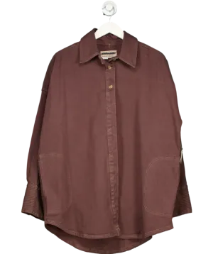 Free People Brown Silverado Shirt UK L