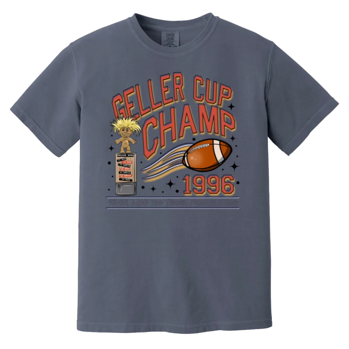 Friends Geller Cup Champion Comfort Colors T-Shirt – Perfect for Thanksgiving and Football Season!