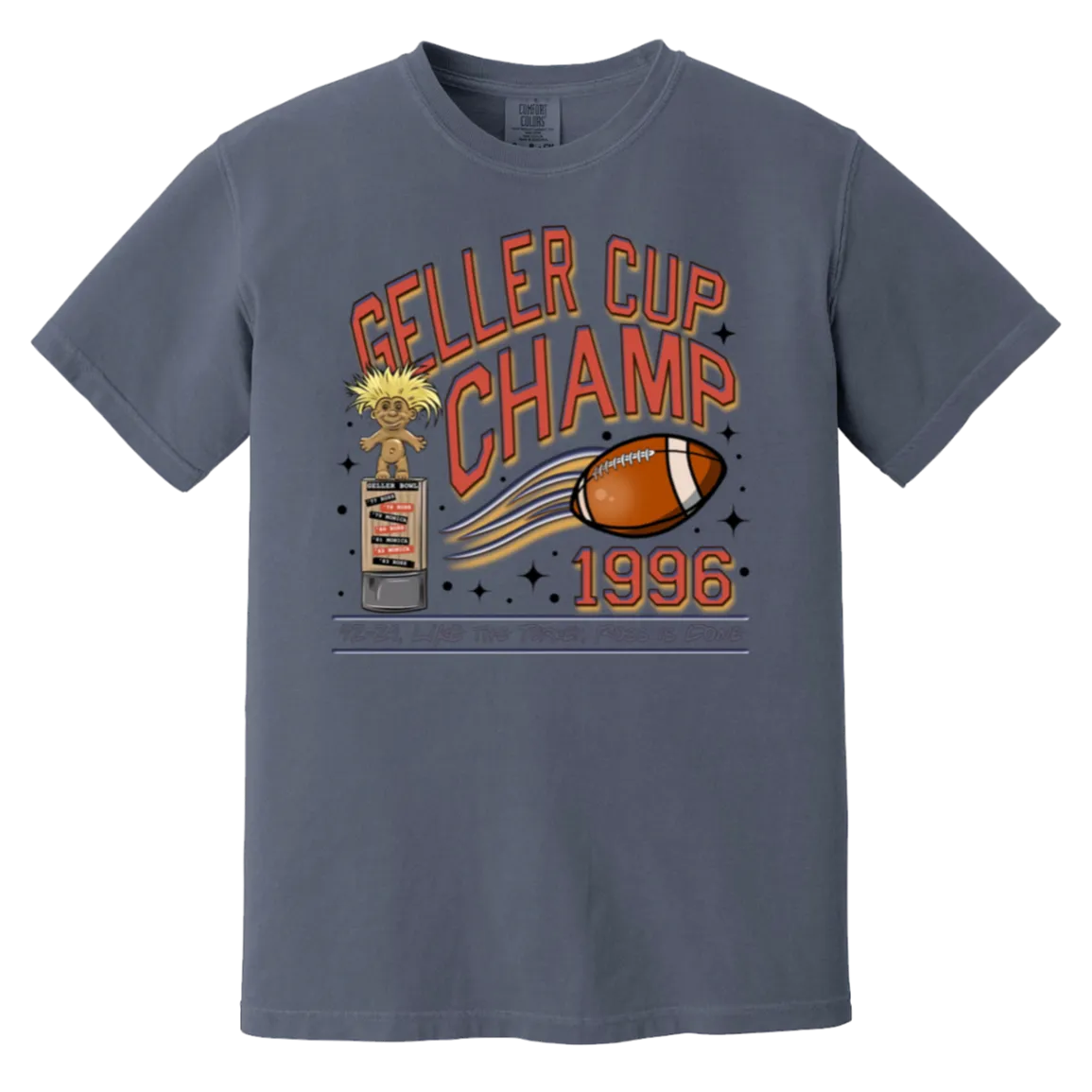 Friends Geller Cup Champion Comfort Colors T-Shirt – Perfect for Thanksgiving and Football Season!