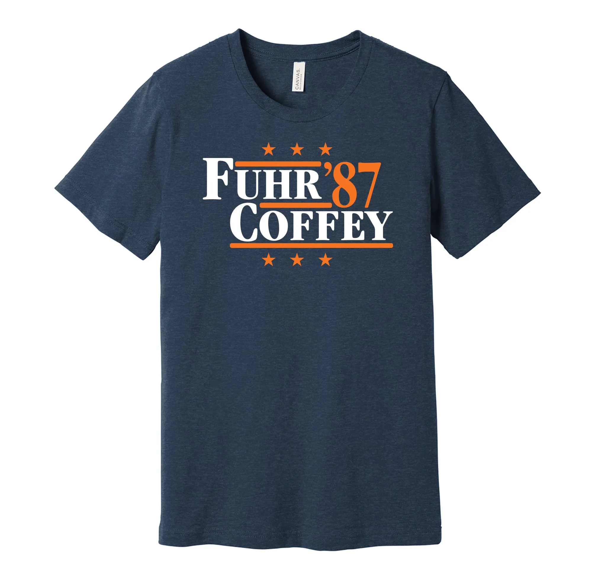 Fuhr & Coffey '87 - Edmonton Legends Political Campaign Parody T-Shirt - Hyper Than Hype Shirts