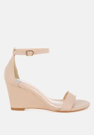 Genuine Leather Slim Wedge Heel Sandals By RUW