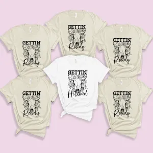 Getting Rowdy Getting Drunk Hen Party Shirt