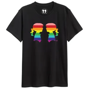 GIRL MEETS GIRL® Black Unisex Pride Tee