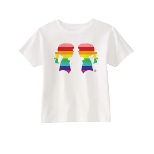 GIRL MEETS GIRL® White Pride Toddler Tee