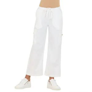 Girl's Bebe Cargo Pants In White