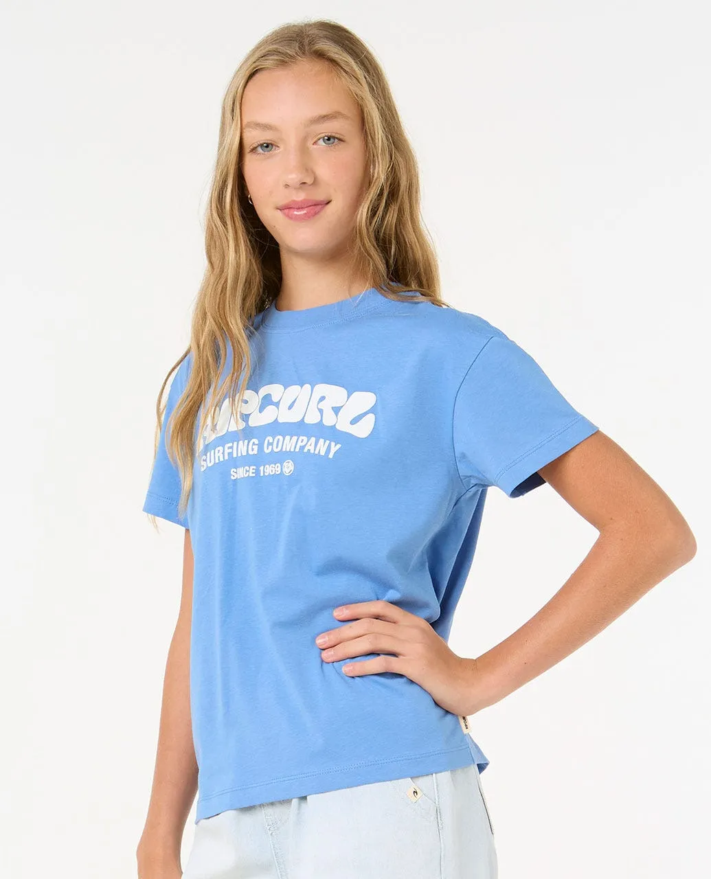Girl's Surf Puff Relaxed Tee