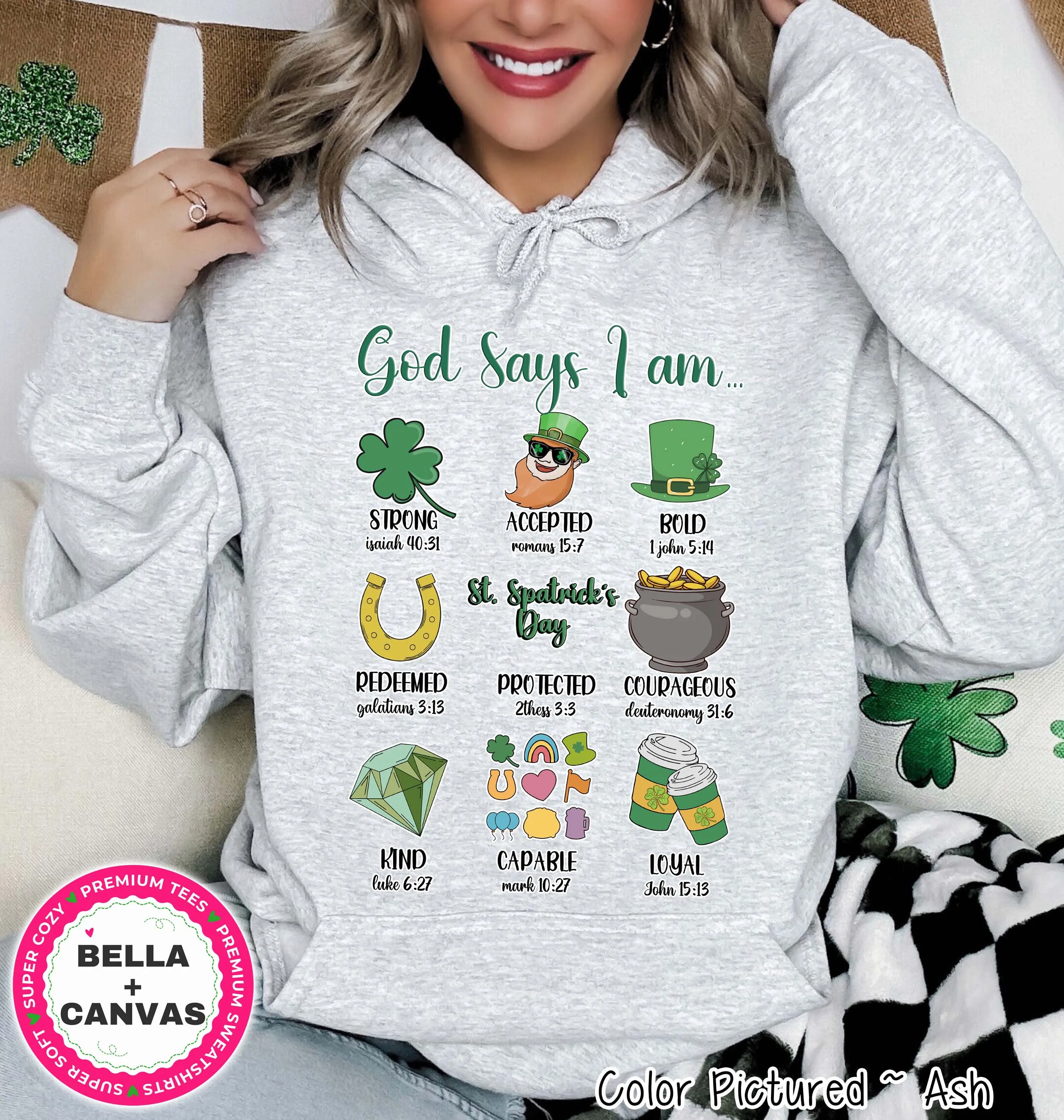 God Says I Am St Patricks Day Tee or Sweatshirt