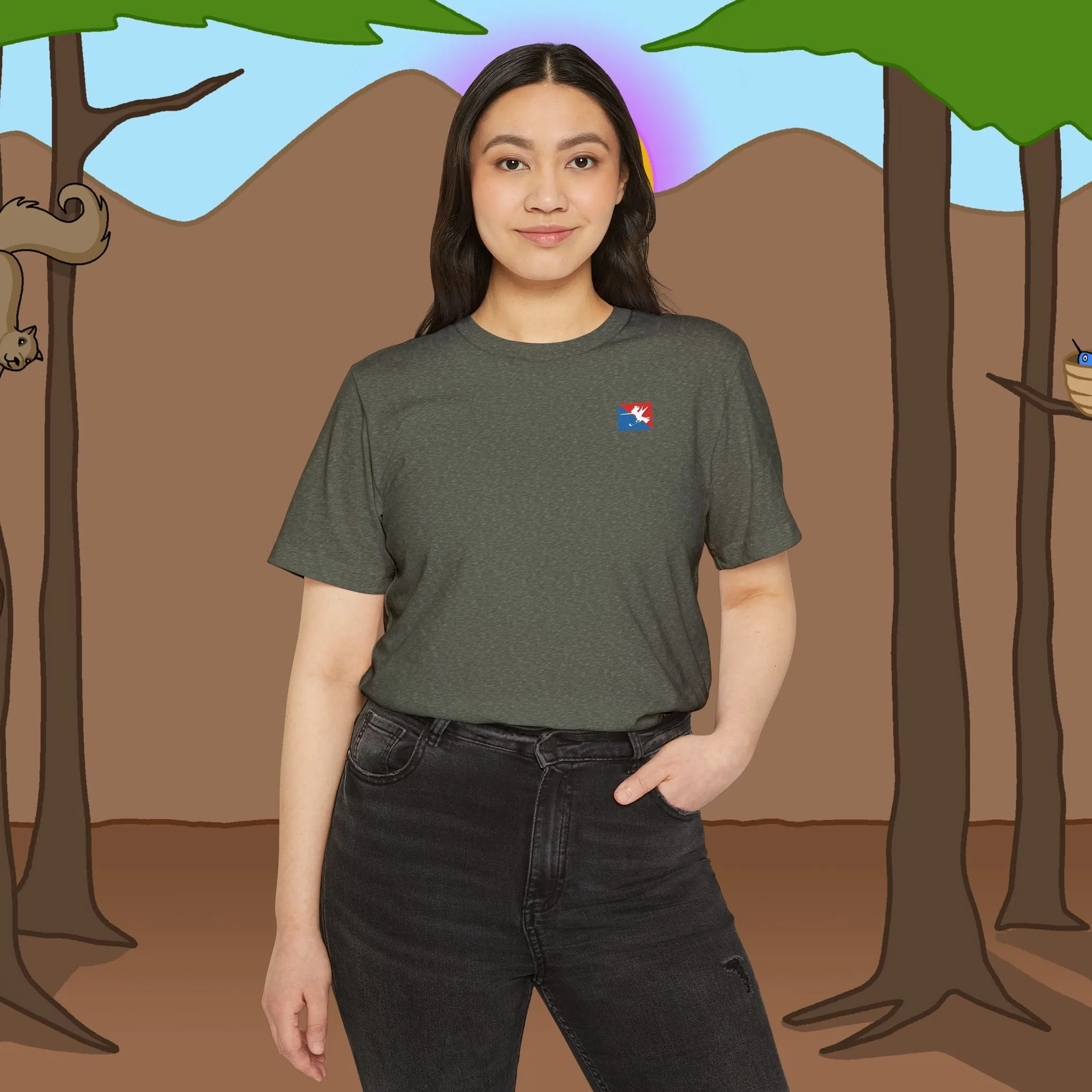 Golf Logo Recycled Organic Loose Fit T-Shirt