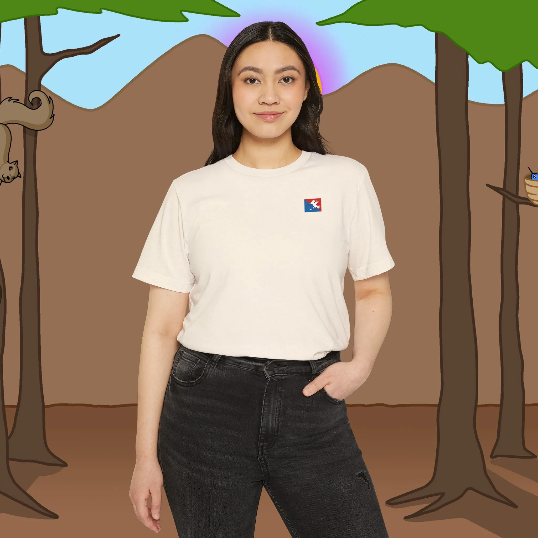 Golf Logo Recycled Organic Loose Fit T-Shirt
