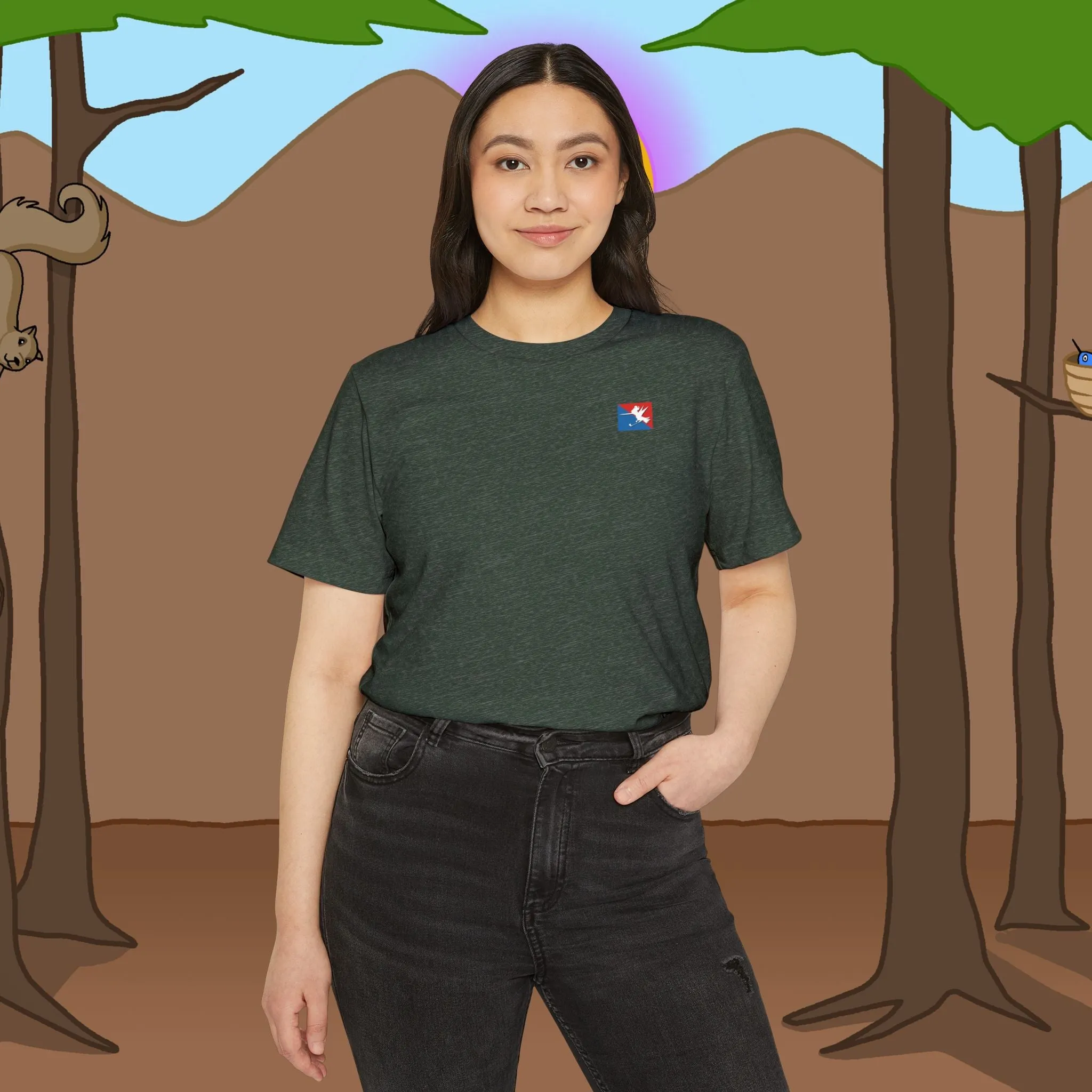 Golf Logo Recycled Organic Loose Fit T-Shirt