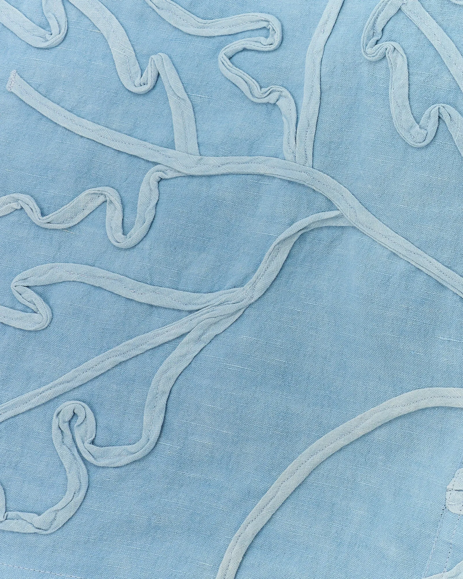 Greetings Shirt LS - Blue Leaf Ribbon