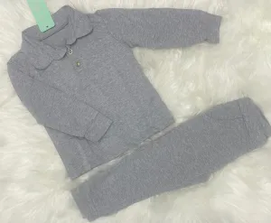 Grey Smart Polo Loungewear