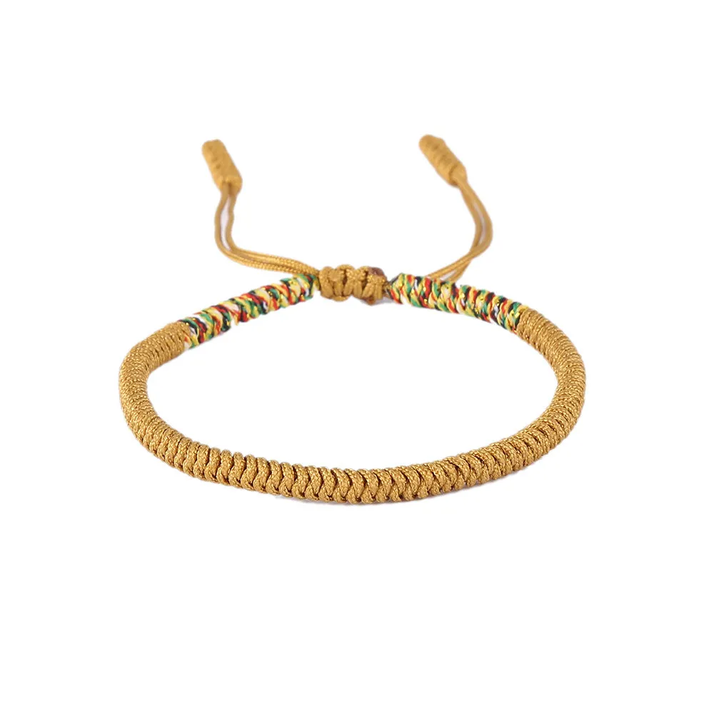 Hand-woven colorful diamond knot bracelets for men and women
