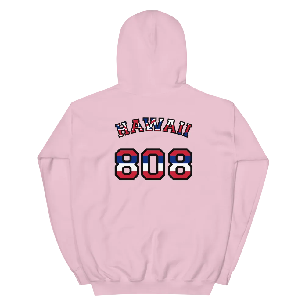 Hawaii 808 Union Jack - Flag Jersey with Black Border (front/back) *ADULT HOODIE*