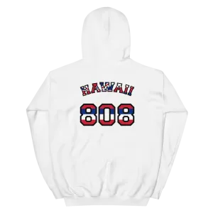 Hawaii 808 Union Jack - Flag Jersey with Black Border (front/back) *ADULT HOODIE*