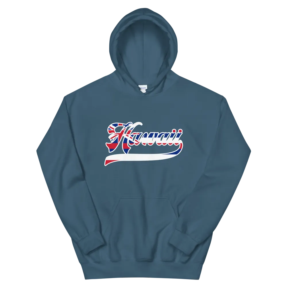 Hawaii 808 Union Jack - Flag Jersey with White Border (front/back) *ADULT HOODIE*