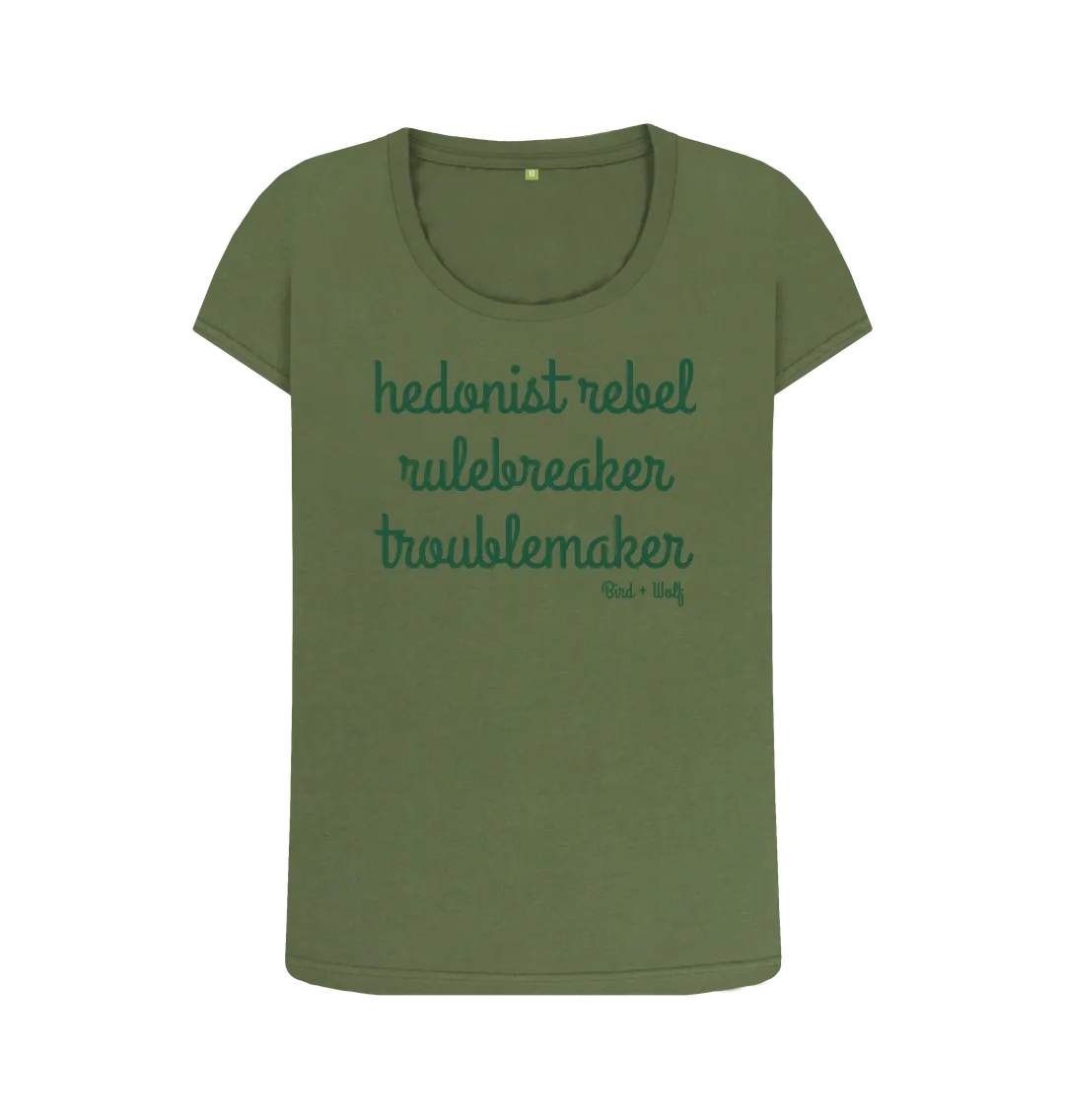 Hedonist Rebel Scoop Neck Tee