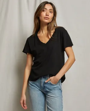Hendrix V Neck Tee True Black