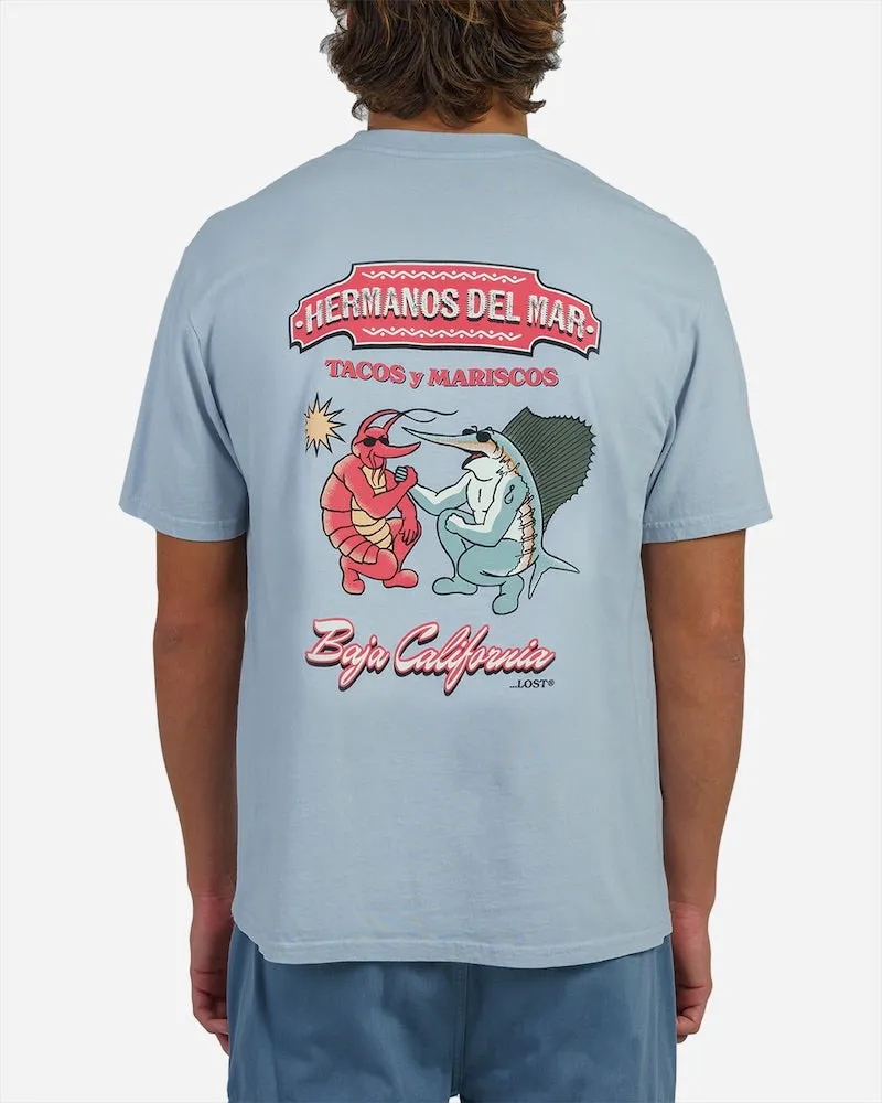 Hermanos Del Mar Boxy Tee Blue Mist