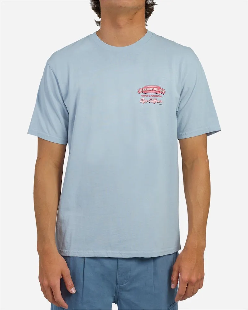 Hermanos Del Mar Boxy Tee Blue Mist