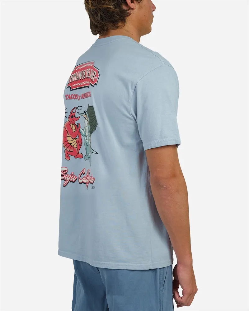 Hermanos Del Mar Boxy Tee Blue Mist