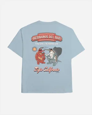 Hermanos Del Mar Boxy Tee Blue Mist