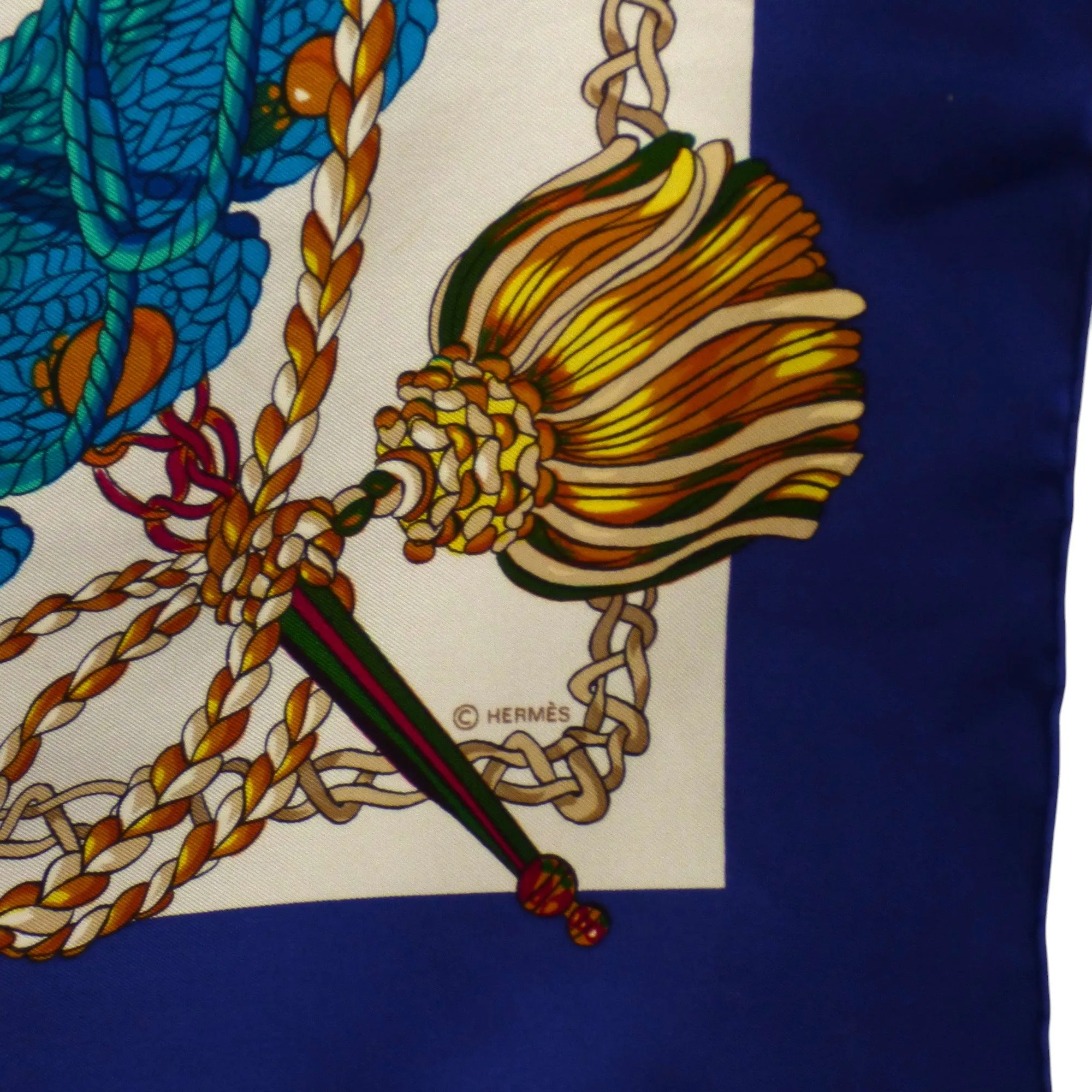 HERMES- "Le Timbalier" Silk Twill Scarf