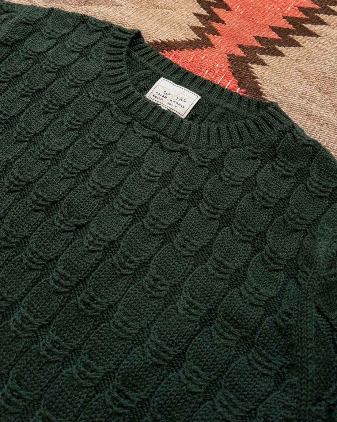 Highland Cableknit Crewneck Sweater