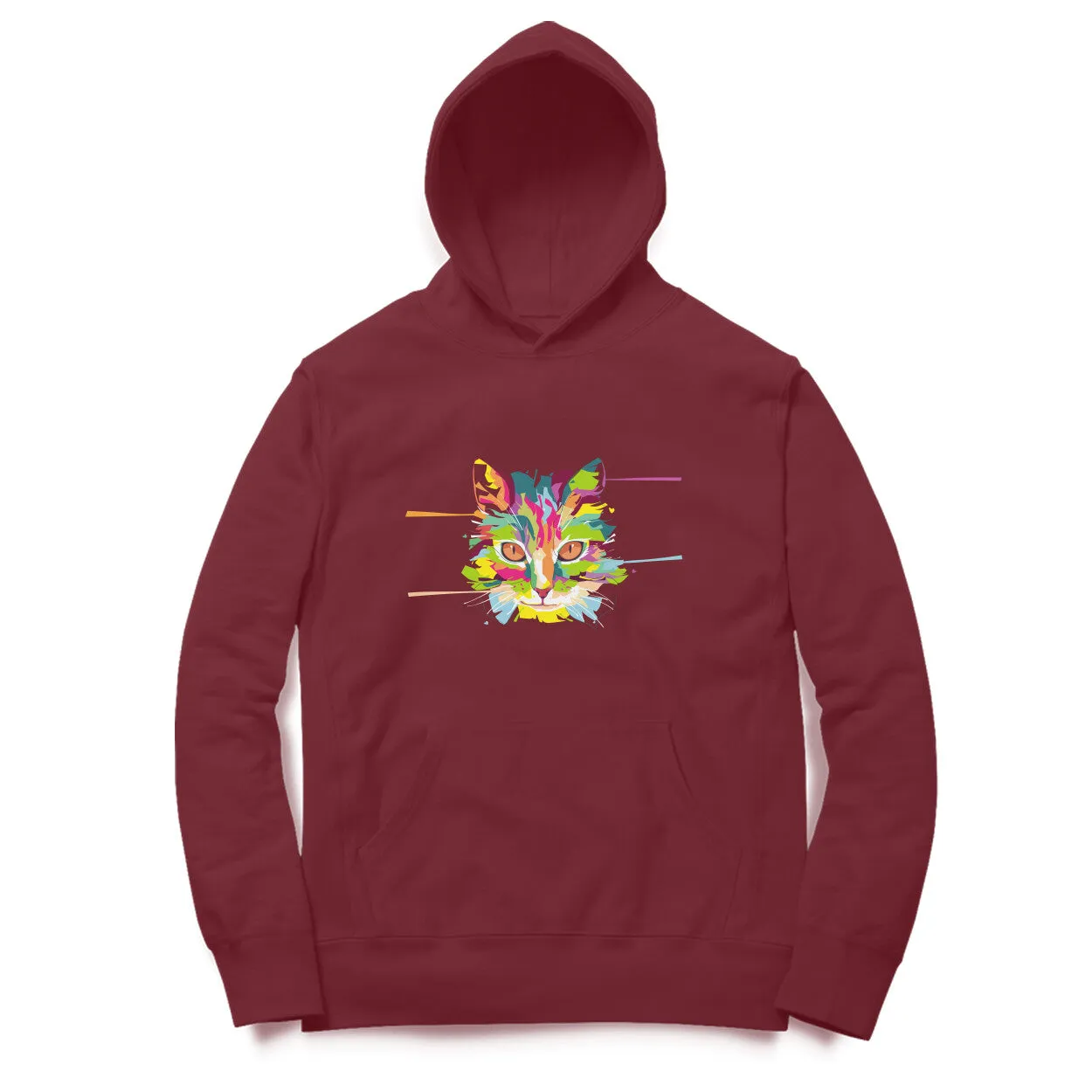 Hoodie (Men) - Laser Sharp Cat (12 Colours)