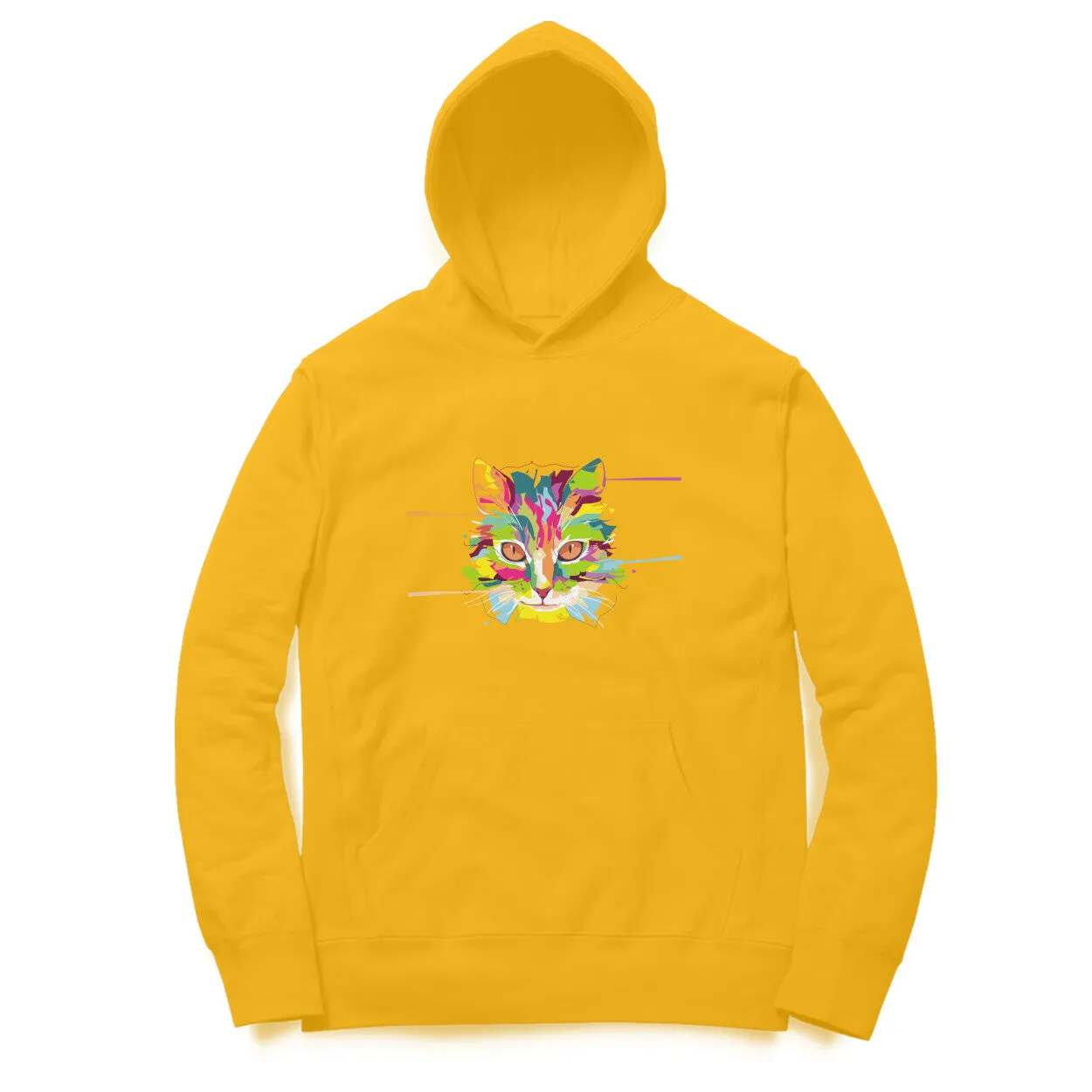 Hoodie (Men) - Laser Sharp Cat (12 Colours)
