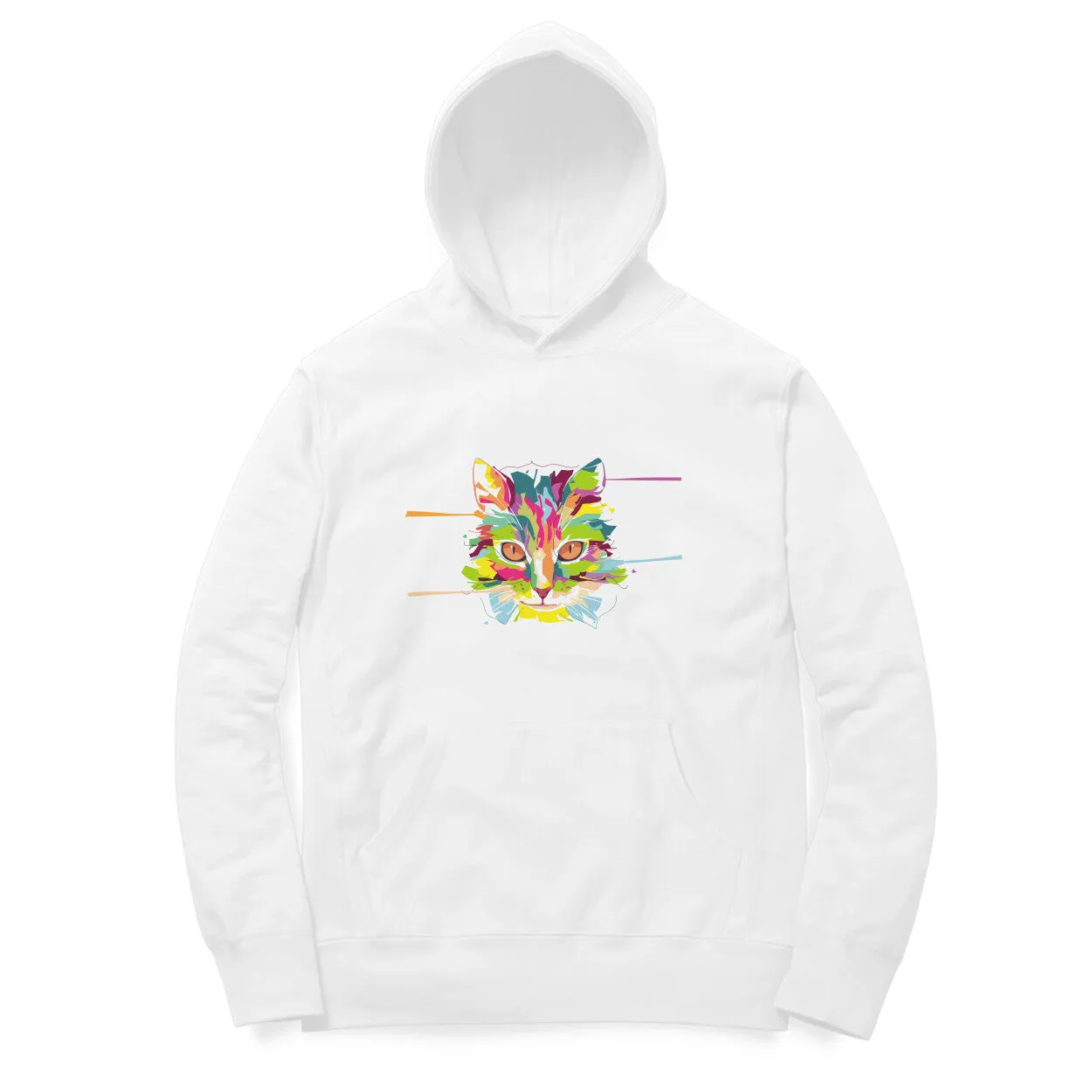 Hoodie (Men) - Laser Sharp Cat (12 Colours)